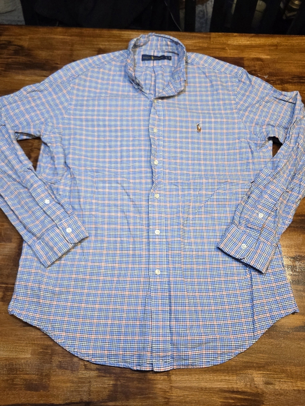 Ralph Lauren Full Color Poney  Button Down Men’s L Long Sleeve Shirt Preppy